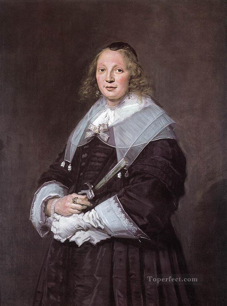 Portrait Of A Standing Woman Dutch Golden Age Frans Hals Oil Paintings